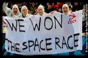 Russia v USA Fans
